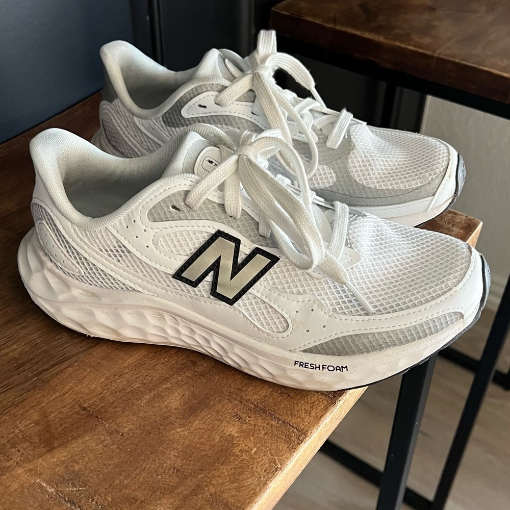 New Balance White Fresh Foam Sneakers